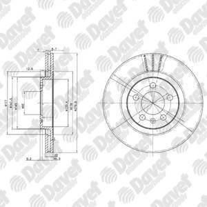 DELPHI BG3036 Fren Diski On (5d 280mm) Golf Iv Bora 99-